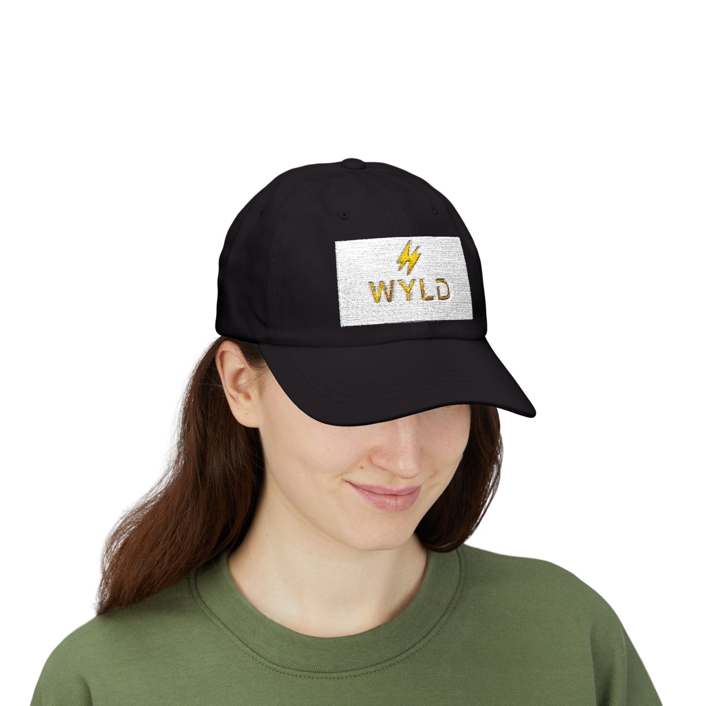 Wyld Lightning Dad Cap – Embroidered White Baseball Hat