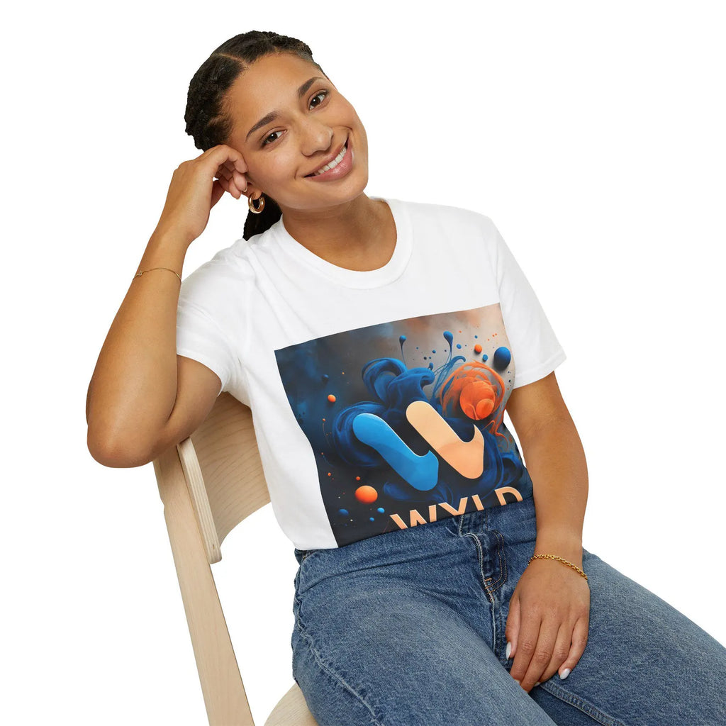 WYLD Logo Abstract Splash T-Shirt | Branded Graphic Tee