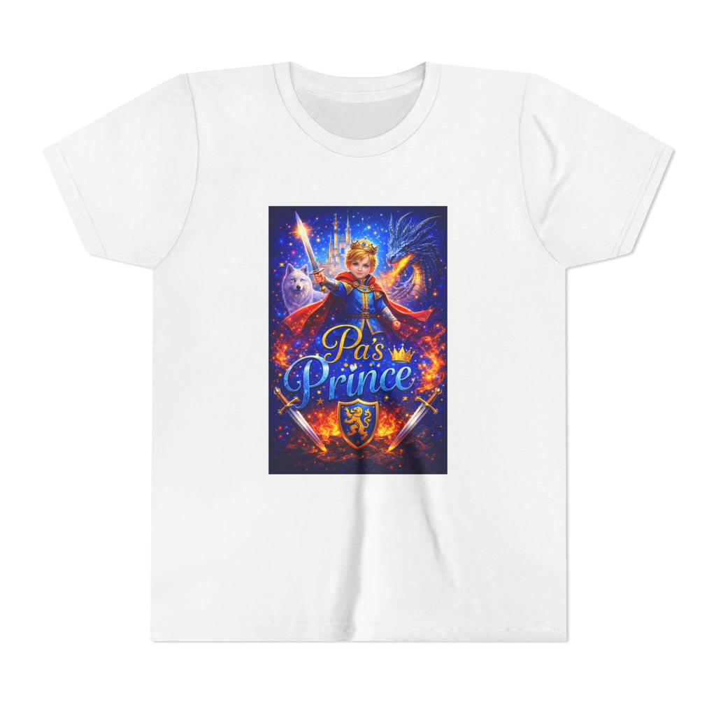 Youth Tee — "Paws Prince" Magical Knight Design