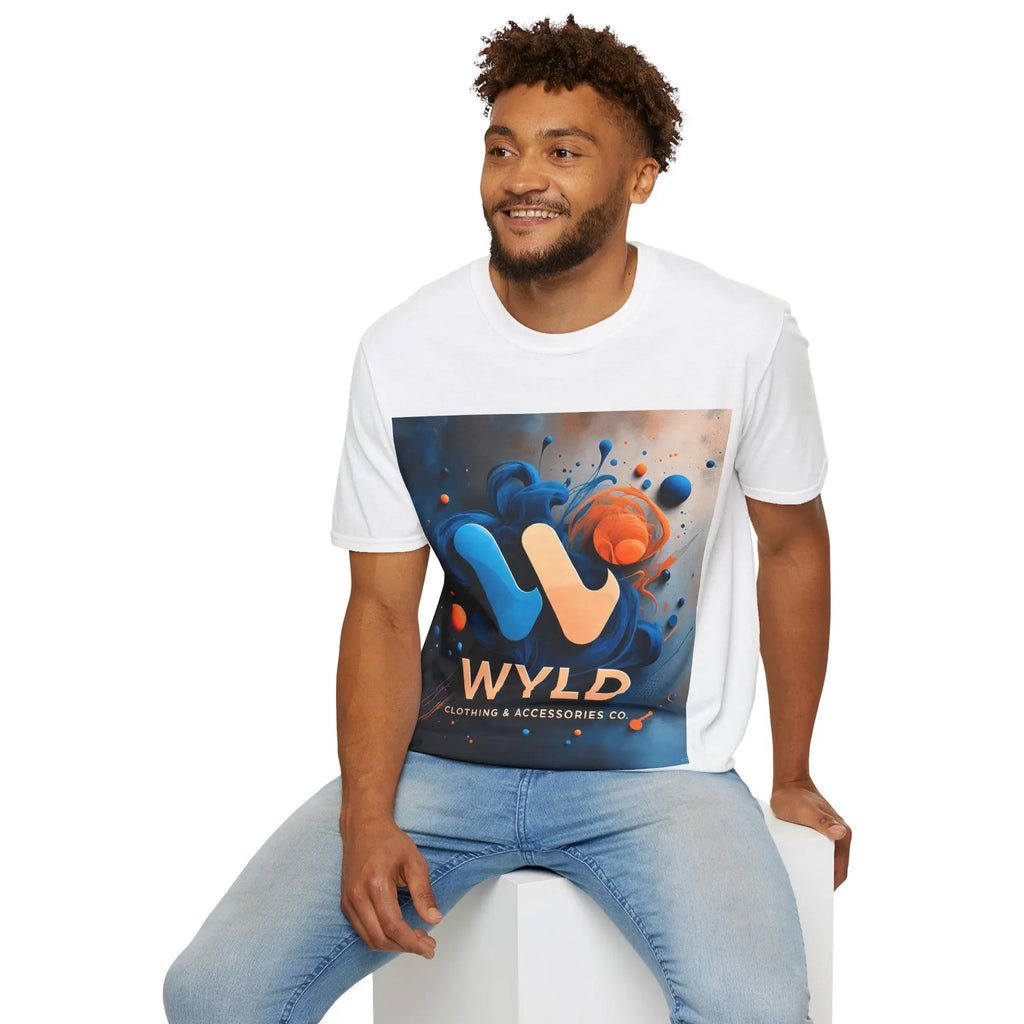 WYLD Logo Abstract Splash T-Shirt | Branded Graphic Tee