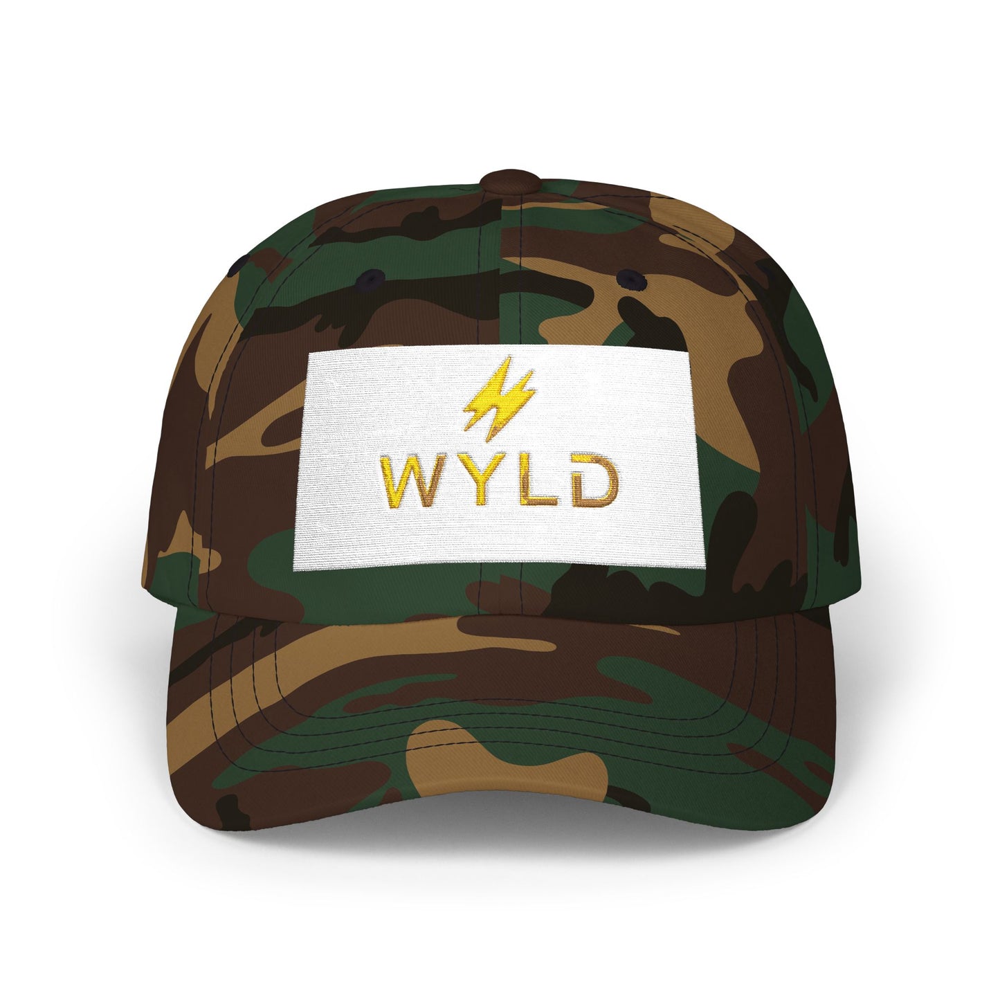 Wyld Lightning Dad Cap – Embroidered White Baseball Hat