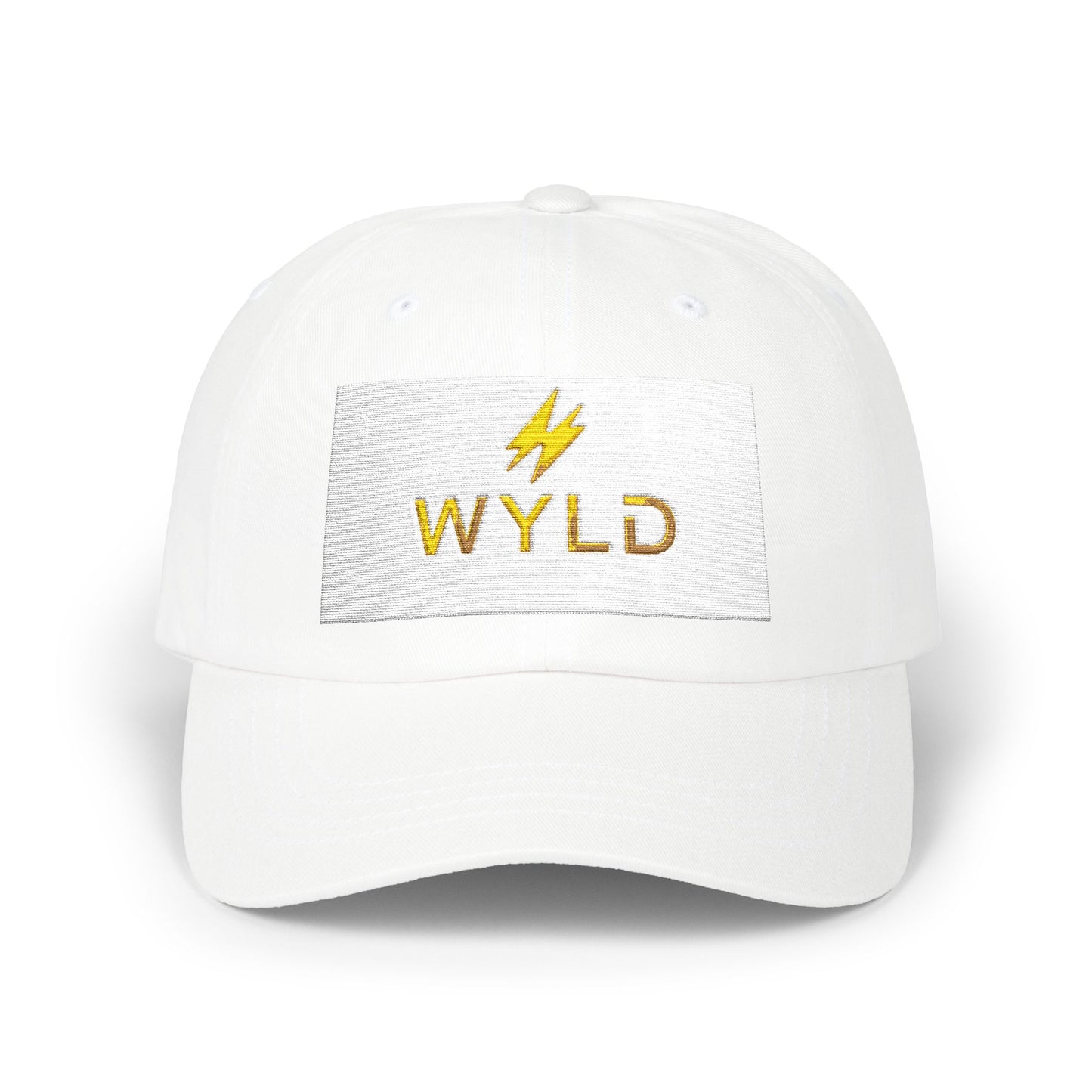 Wyld Lightning Dad Cap – Embroidered White Baseball Hat