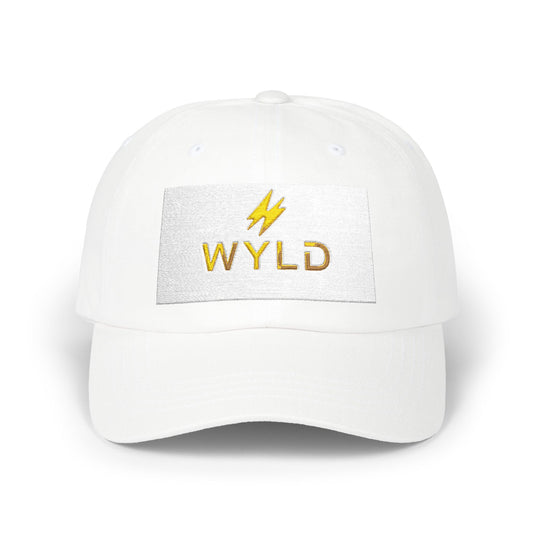 Wyld Lightning Dad Cap – Embroidered White Baseball Hat