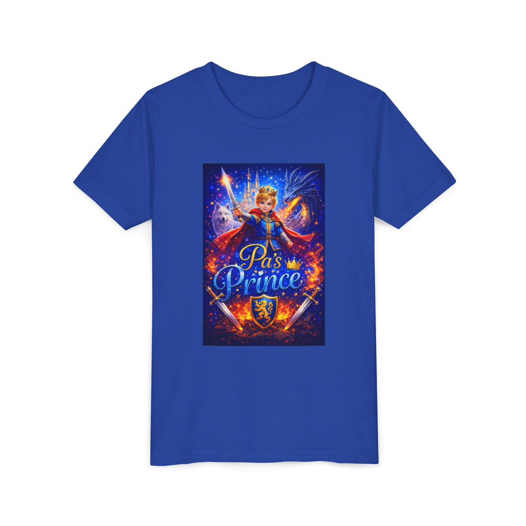 Youth Tee — "Paws Prince" Magical Knight Design