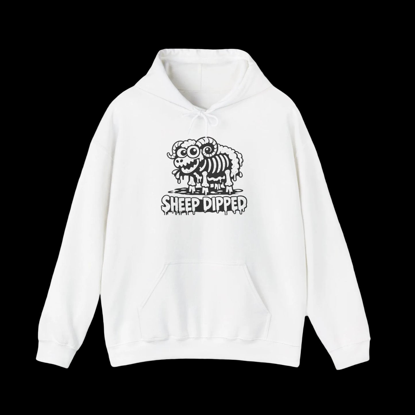 Sheep Dipped Hoodie — Funny Grunge Sheep Graphic Sweatshirt