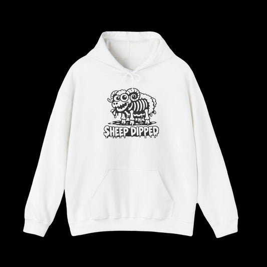 Sheep Dipped Hoodie — Funny Grunge Sheep Graphic Sweatshirt