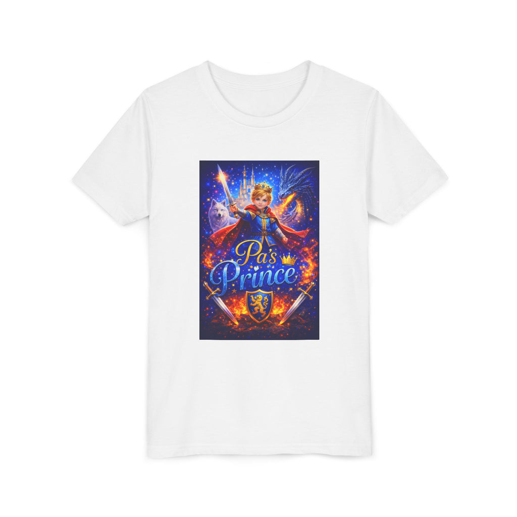 Youth Tee — "Paws Prince" Magical Knight Design