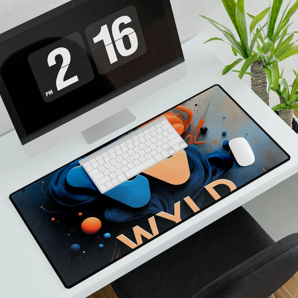 WYLD Logo Abstract Swirl Desk Mat | Gaming Mousepad
