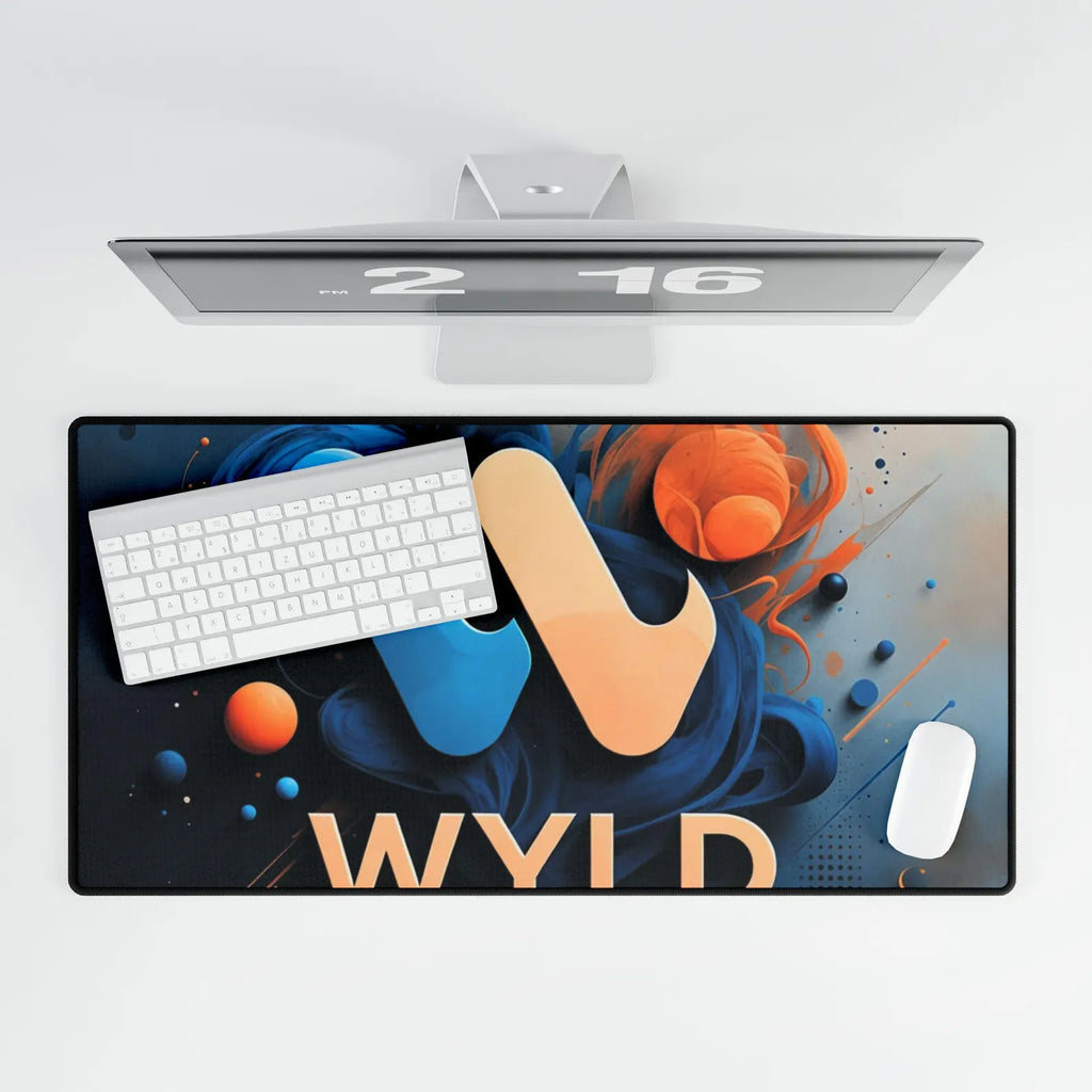 WYLD Logo Abstract Swirl Desk Mat | Gaming Mousepad