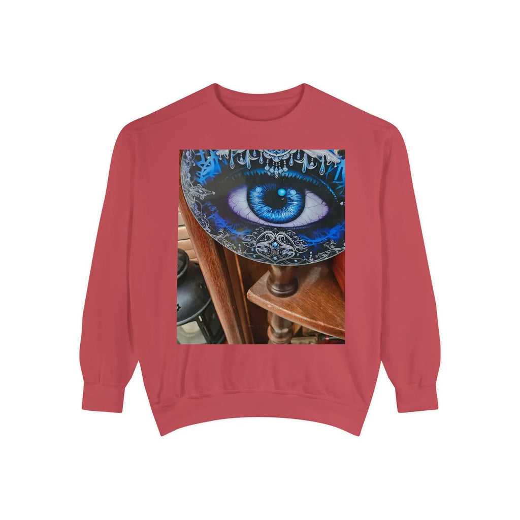 Blue Evil Eye Graphic Sweatshirt | Mystical Eye Artwork