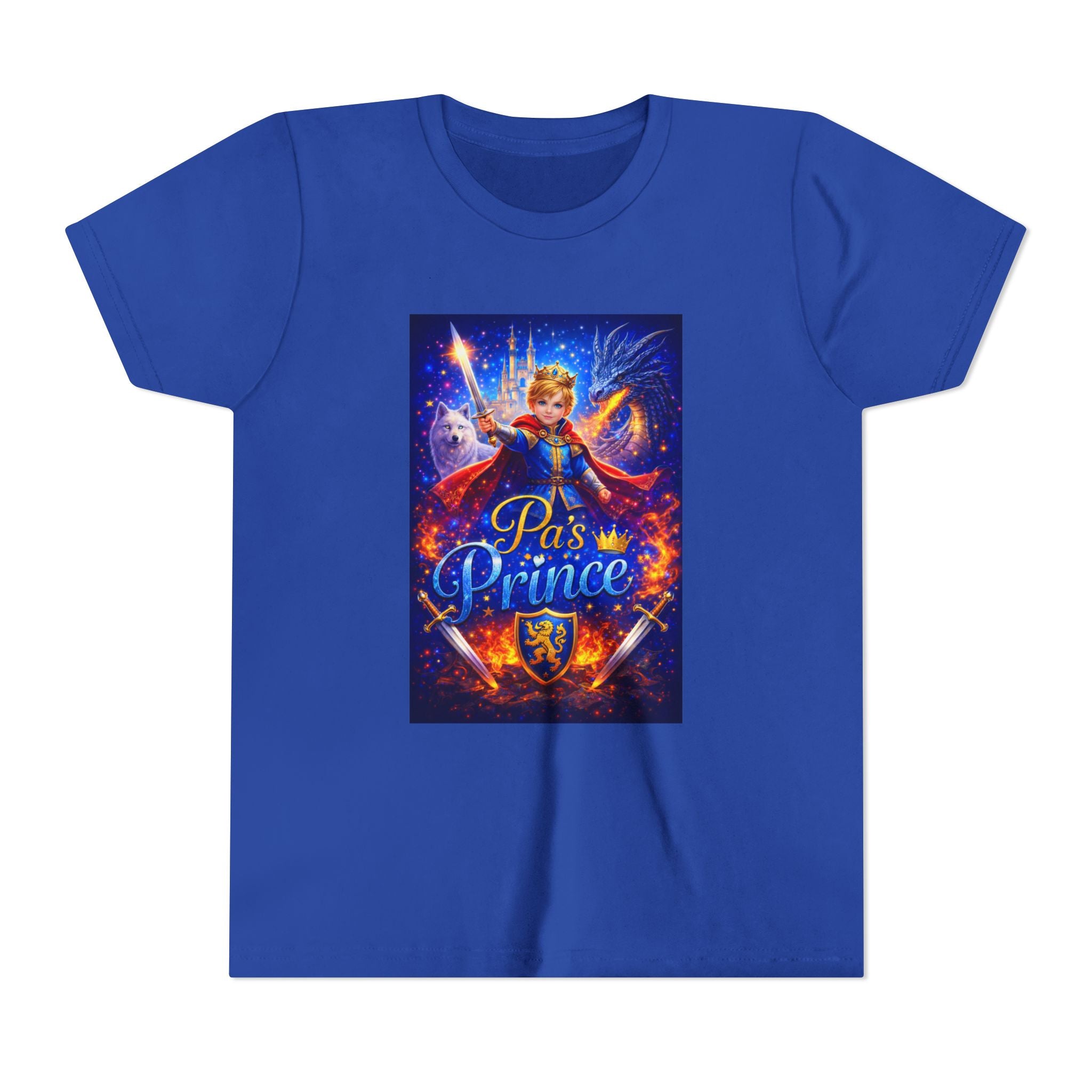 Youth Tee — "Paws Prince" Magical Knight Design