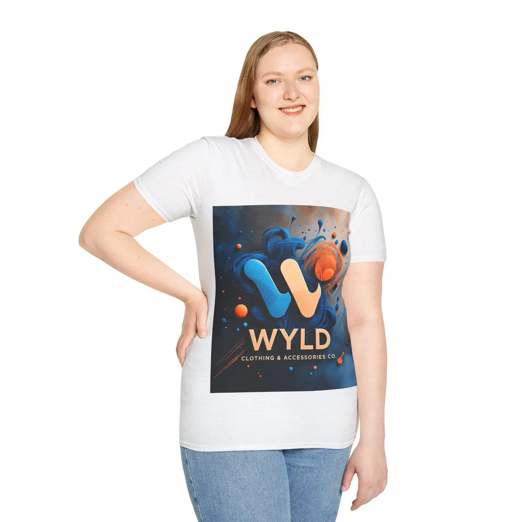 WYLD Logo Abstract Splash T-Shirt | Branded Graphic Tee