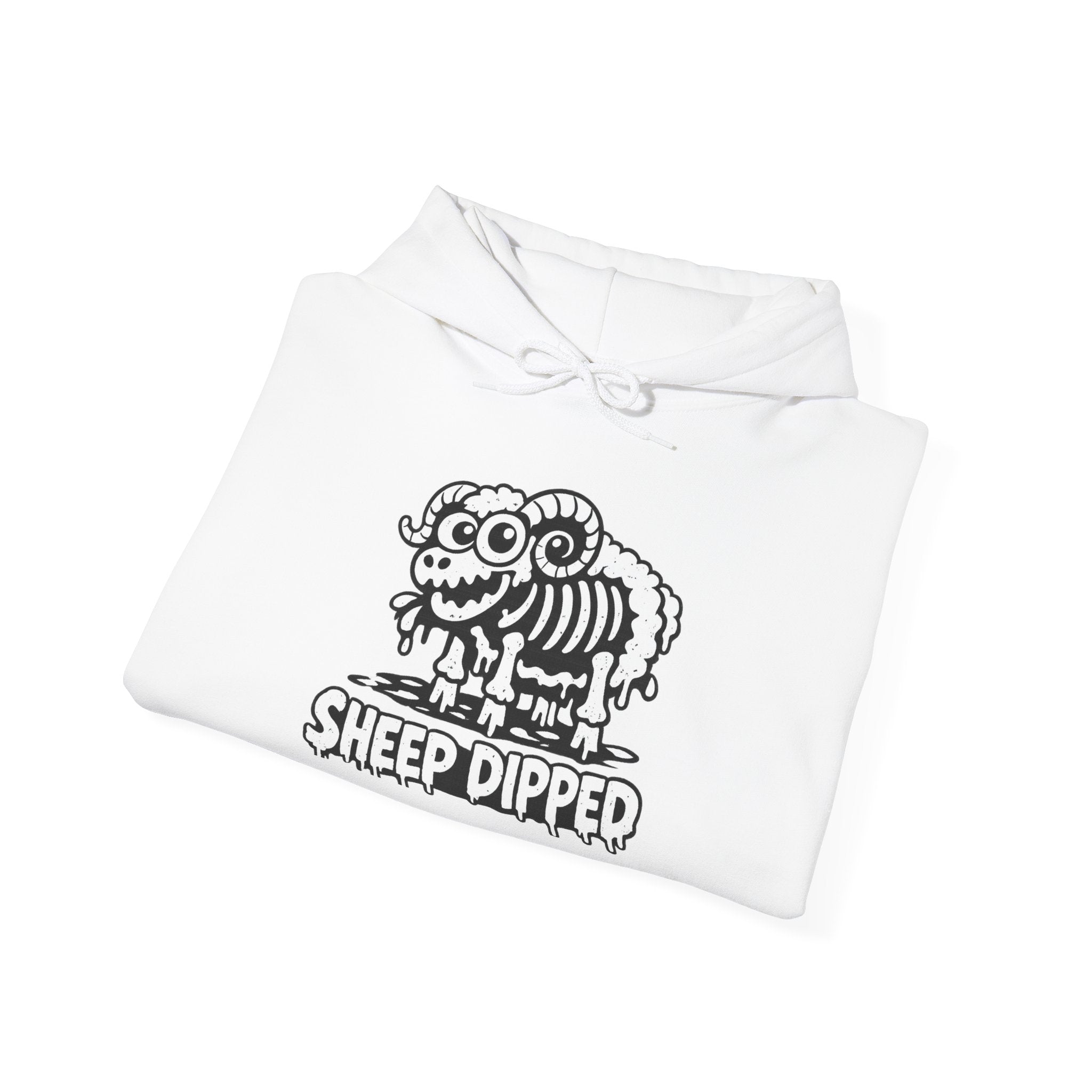 Sheep Dipped Hoodie — Funny Grunge Sheep Graphic Sweatshirt