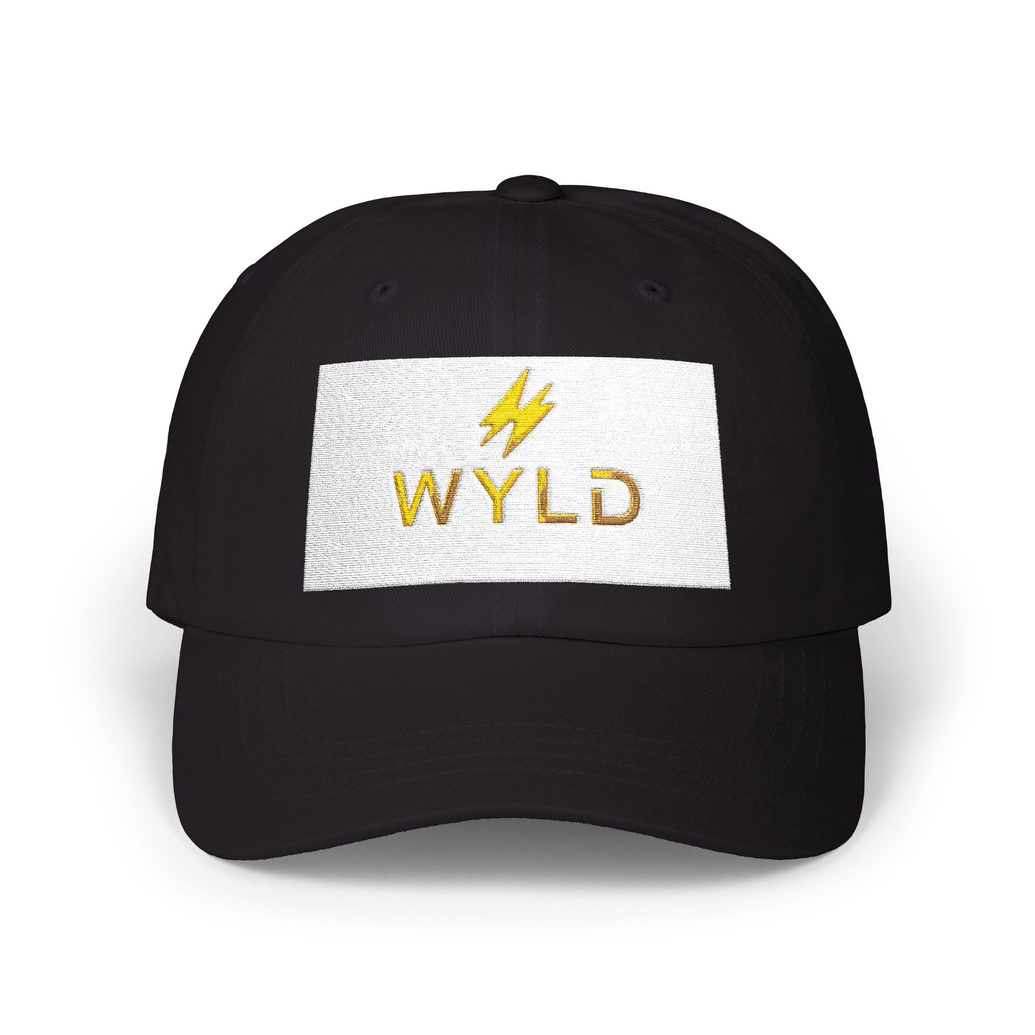 Wyld Lightning Dad Cap – Embroidered White Baseball Hat