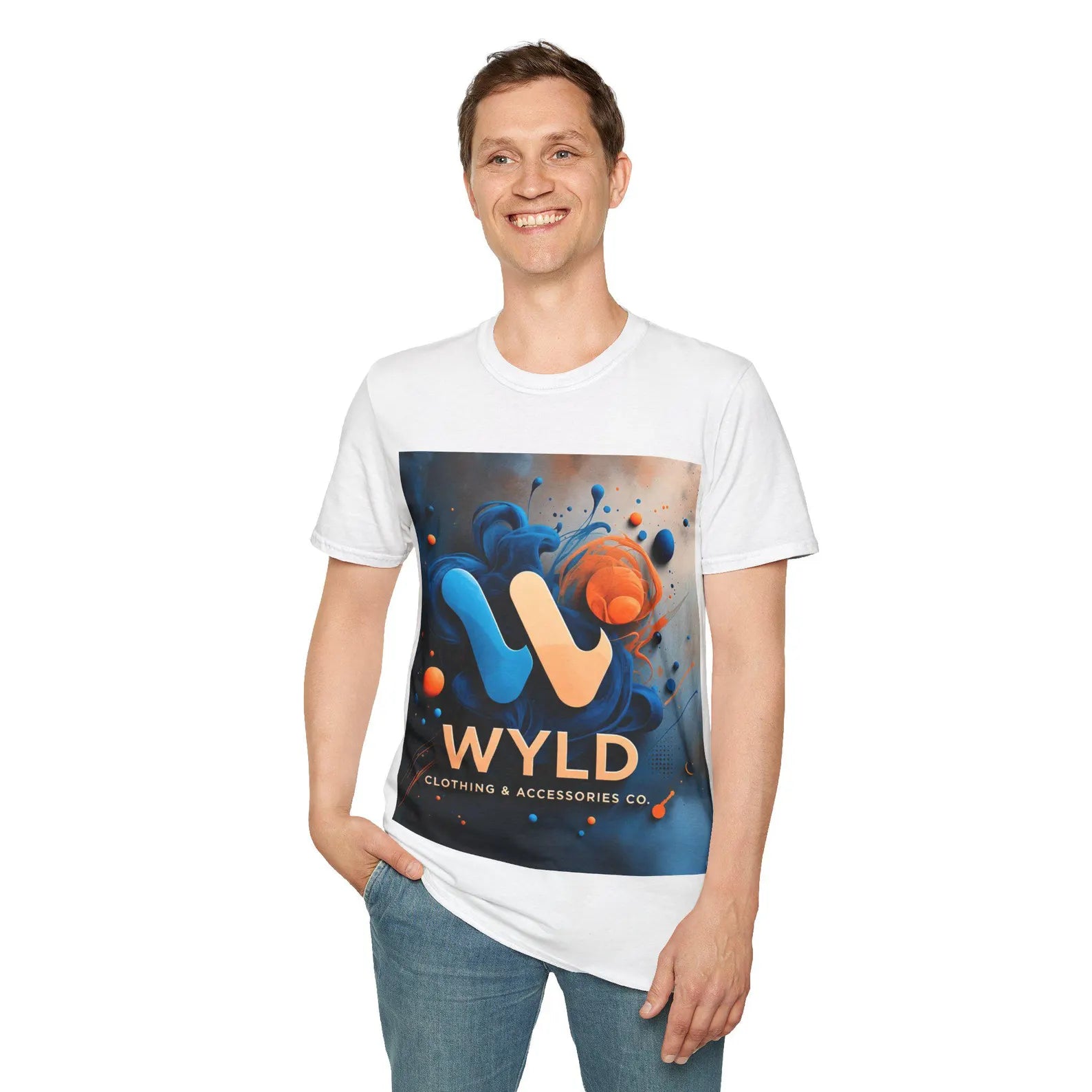 WYLD Logo Abstract Splash T-Shirt | Branded Graphic Tee