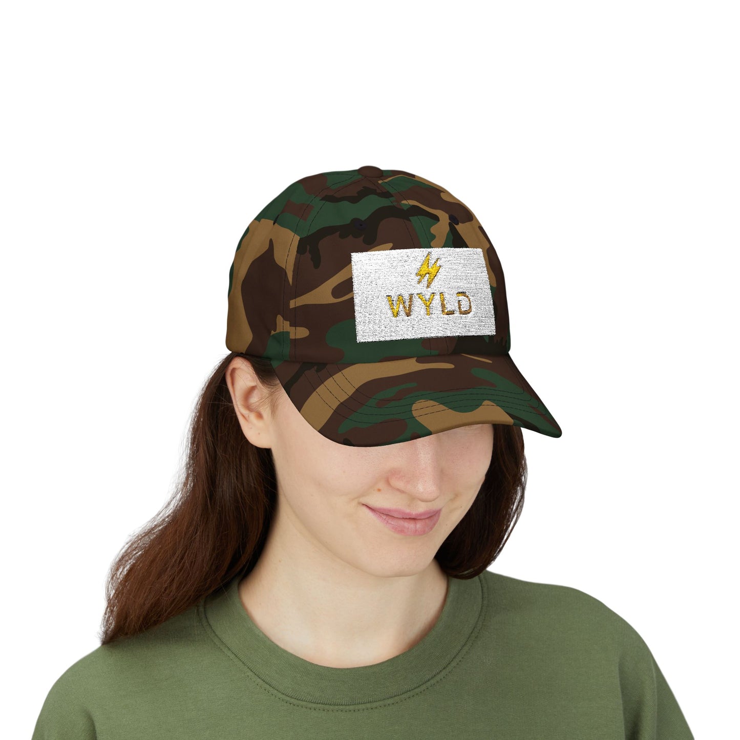 Wyld Lightning Dad Cap – Embroidered White Baseball Hat